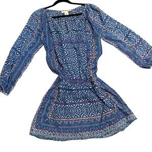 Lovestitch Blue and White‎ Sheer Beach Cover side M/L